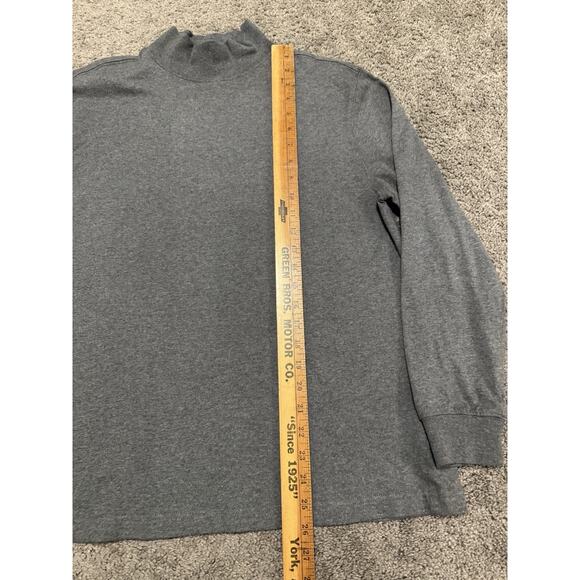 Lands End Women’s Gray Mock Neck Pullover Winter Fall Shirt Medium - Picture 4 of 6